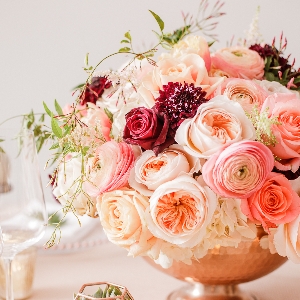 Pinstripes & Peonies